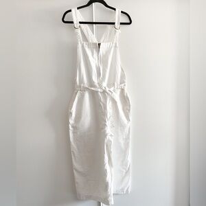 Free People Wide-Leg Crop Adjustable Overalls